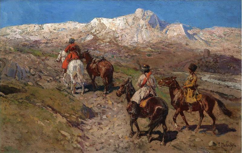 Franz Roubaud Cossacks oil painting image